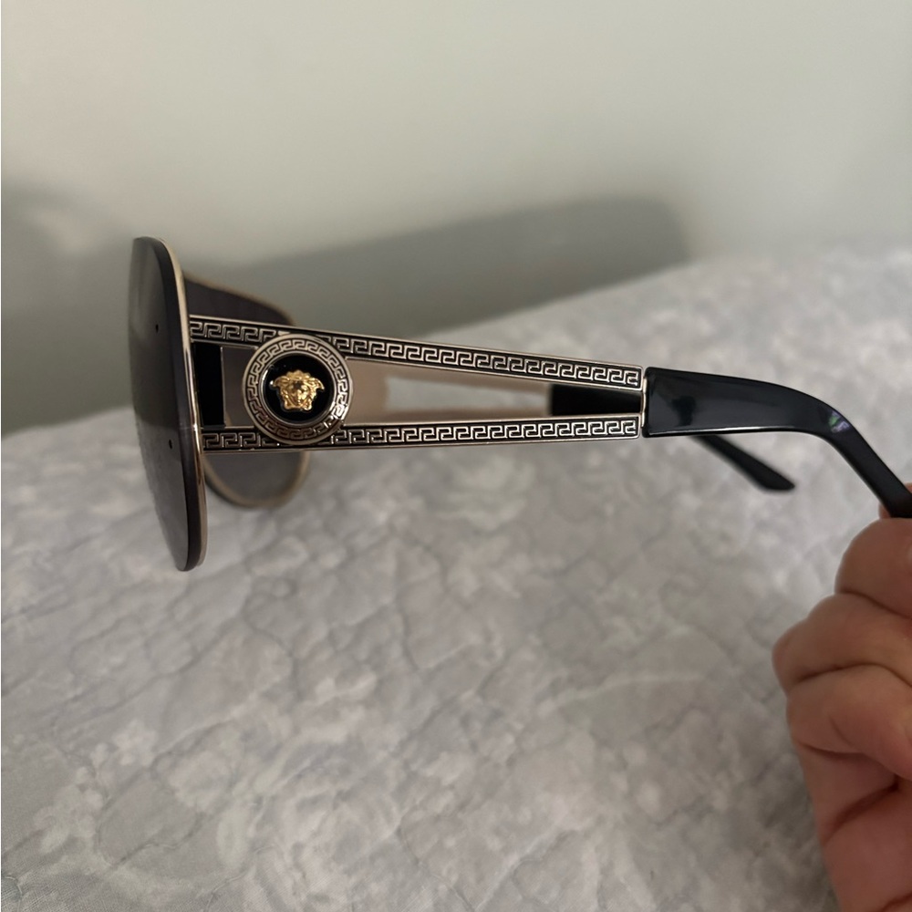Versace Black and Gold womens Sunglasses